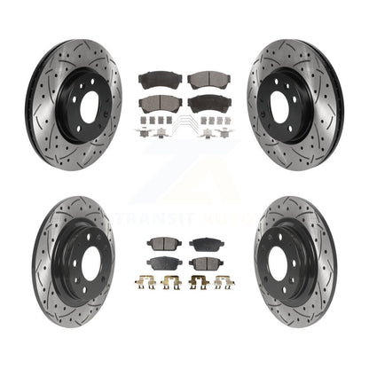 Kit de plaquettes de frein semi-métalliques pour rotors de frein avant et arrière, pour Ford Fusion Mazda
