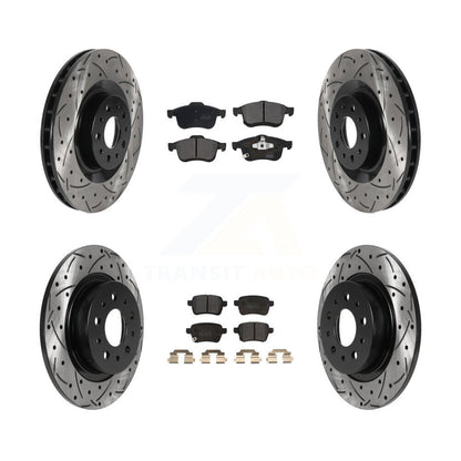 Kit de plaquettes de frein semi-métalliques pour rotors de frein avant et arrière, pour Fiat 500 2014 – 2020