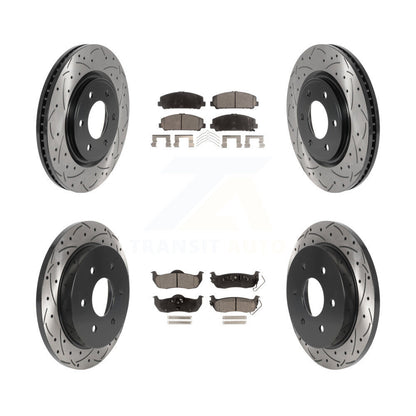 Kit de plaquettes de frein semi-métalliques pour rotors de frein avant et arrière, pour Nissan TITAN Armad