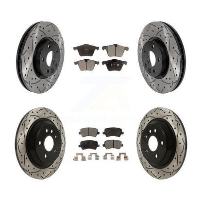 Kit de plaquettes semi-métalliques pour rotors de frein à disque, fente de perçage avant et arrière, pour Volvo V7
