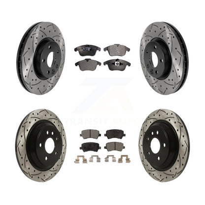 Kit de plaquettes semi-métalliques pour rotors de frein à disque, fente de perçage avant et arrière, pour Volvo S6