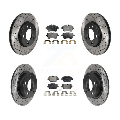 Kit de plaquettes de frein semi-métalliques pour Rotors de frein avant et arrière, pour Mini Cooper Pacema