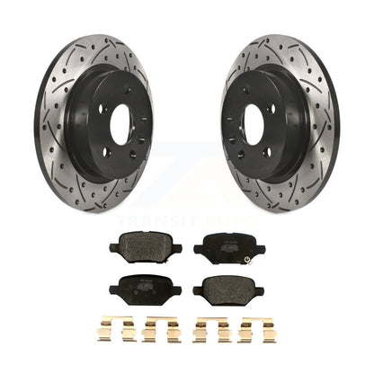 Rotor de frein à fente arrière percé et Kit de plaquettes semi-métalliques pour Buick Encore Chevrole