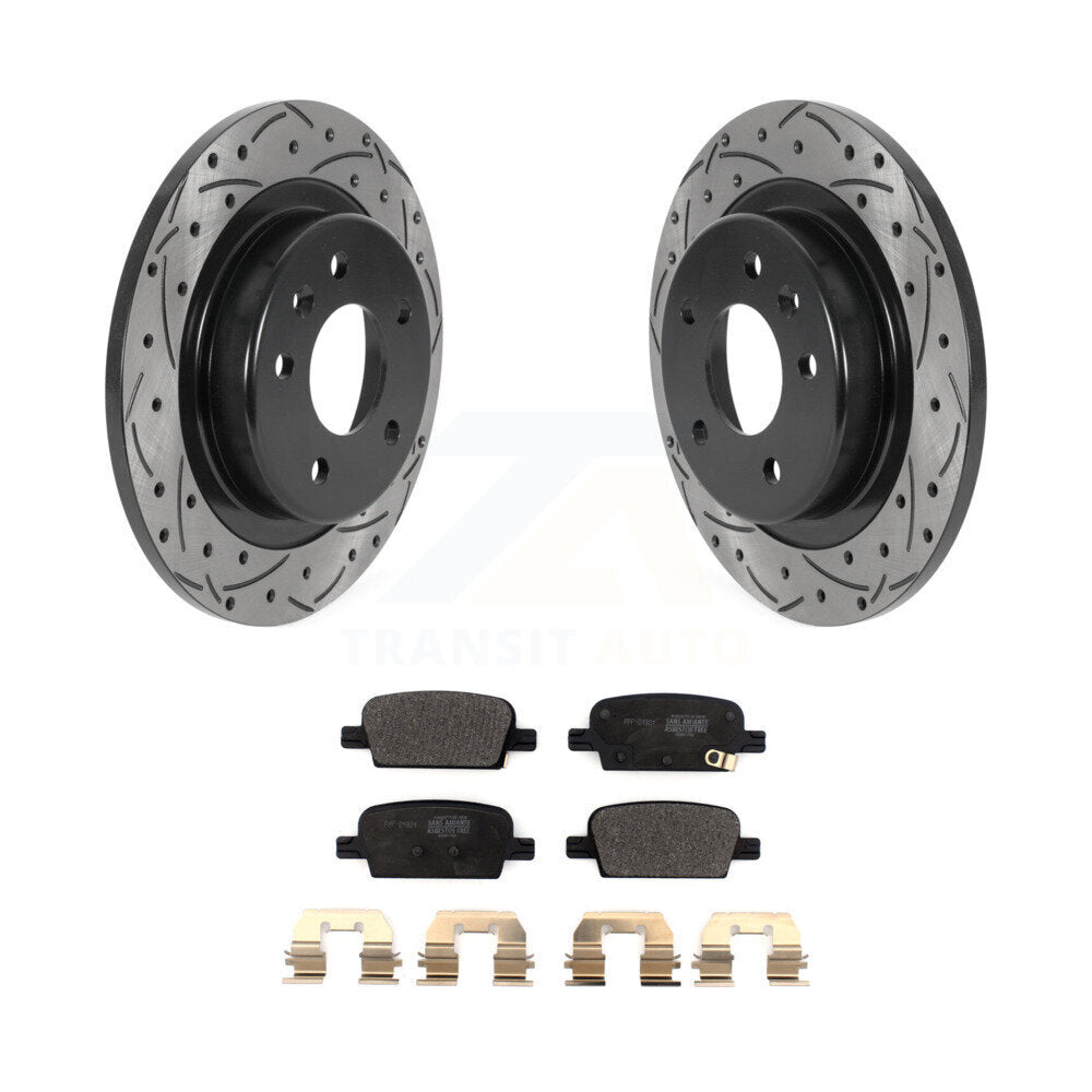 Kit de plaquettes semi-métalliques pour Rotor de frein à disque, fente de perçage pour manteau arrière, pour Chevrolet Malib
