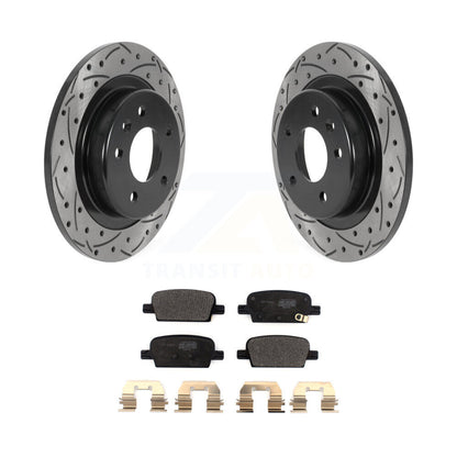 Kit de plaquettes semi-métalliques pour Rotor de frein à disque, fente de perçage pour manteau arrière, pour Chevrolet Malib