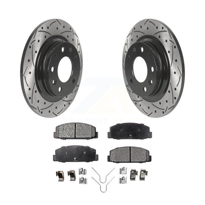 Kit de plaquettes semi-métalliques pour rotors de frein à disque, fente de perçage arrière, pour Mazda 6 Proteg