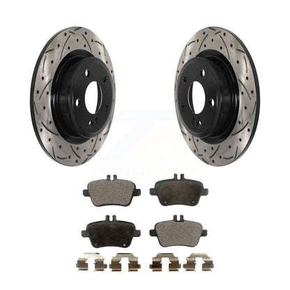 Kit de plaquettes de frein semi-métalliques pour rotors de frein à fente arrière, pour Mercedes-Benz GLA250 B25