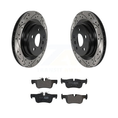 Kit de plaquettes semi-métalliques de Rotor de frein de fente de forage arrière pour BMW X1 Mini X2 Cooper 228