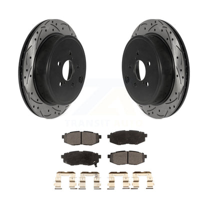 Rotors de frein à fente arrière, Kit de plaquettes semi-métalliques pour Subaru Outback Legacy BR