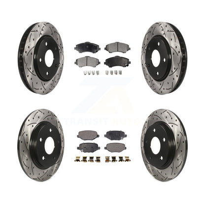 Kit de plaquettes de frein semi-métalliques pour rotors de frein avant et arrière, pour Dodge Grand Carava