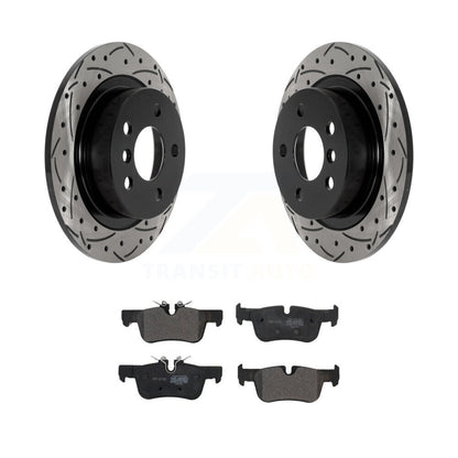 Kit de plaquettes semi-métalliques de Rotor de frein de fente de forage arrière pour Mini Cooper Countryman BM