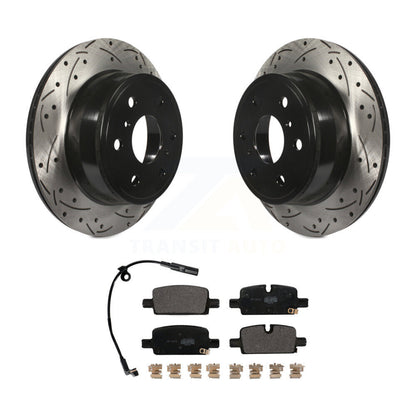 Kit de plaquettes semi-métalliques pour rotors de frein à disque, fente de perçage arrière, pour GMC Sierra 150