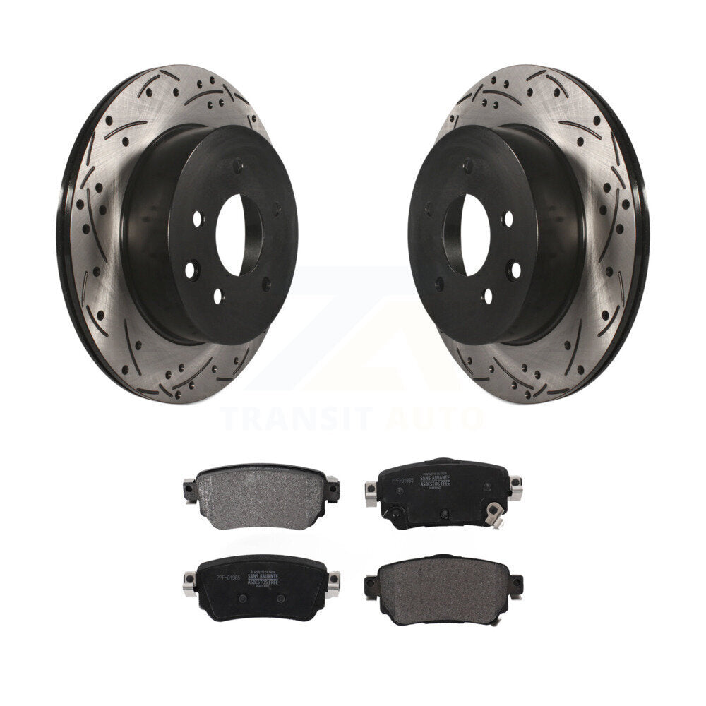 Kit de plaquettes de frein semi-métalliques pour rotors de frein arrière pour Nissan Rogue Sport 2019