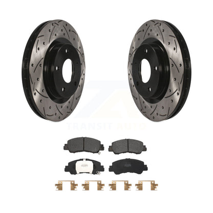 Kit de plaquettes semi-métalliques pour Rotors de frein à fente de forage avant, pour Mitsubishi Eclipse Cros