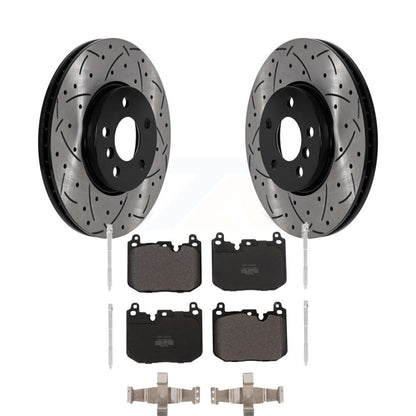 Rotor de frein à fente percée avant et Kit de plaquettes semi-métalliques pour Mini Cooper Clubman