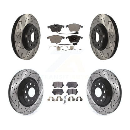 Kit de plaquettes de frein semi-métalliques pour rotors de frein avant et arrière, pour Volkswagen CC R3
