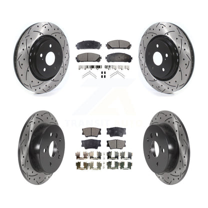 Kit de plaquettes de frein semi-métalliques pour rotors de frein avant et arrière, pour Toyota Camry TR 22