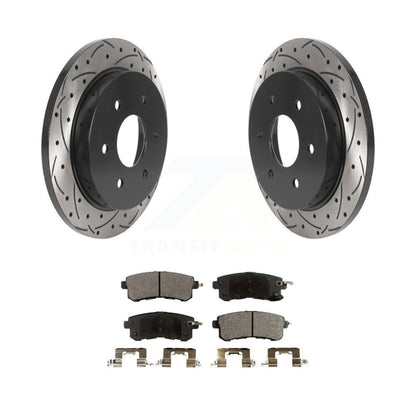 Kit de plaquettes semi-métalliques pour rotors de frein à disque, fente de perçage arrière, pour Nissan Armad