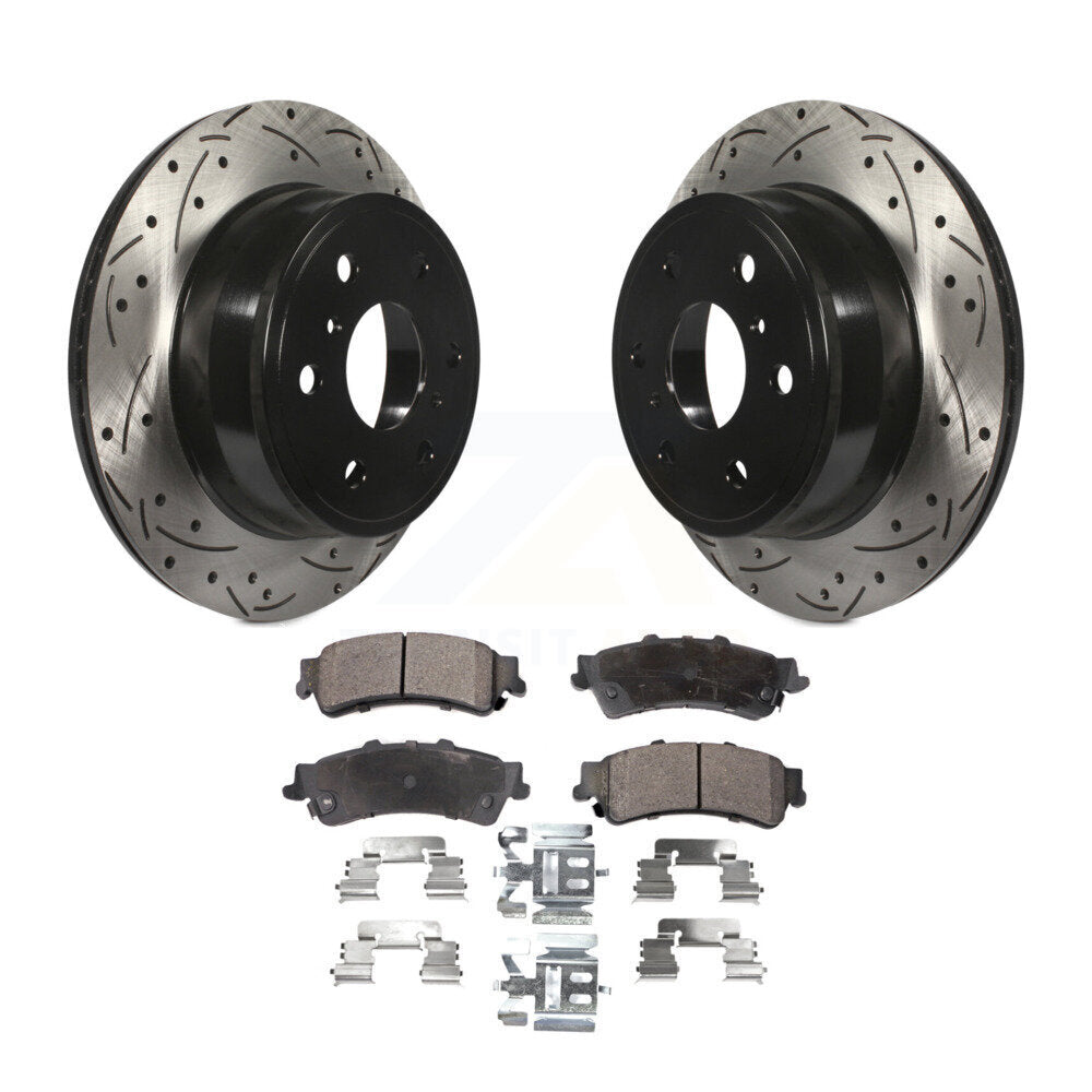 Kit de plaquettes de frein semi-métalliques pour rotors de frein à fente arrière percés pour GMC Sierra 1500 Classi
