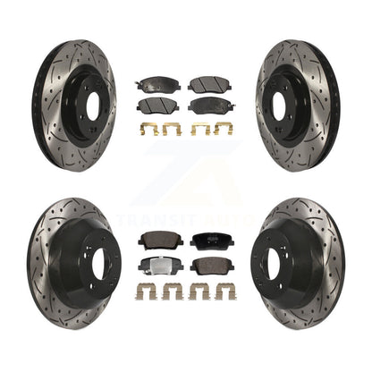 Kit de plaquettes de frein semi-métalliques pour rotors de frein avant et arrière, pour Hyundai Santa Fe X