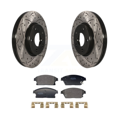 Rotor de frein à fente percée avant et Kit de plaquettes semi-métalliques pour Chevrolet Cruze Buic