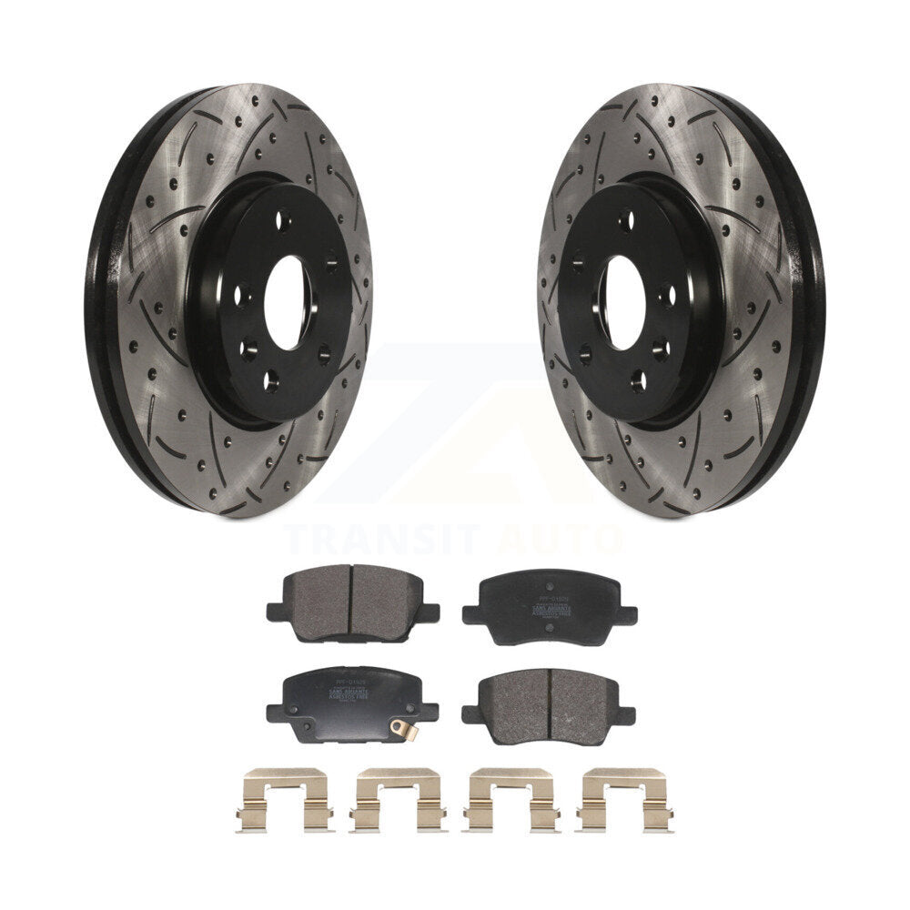 Kit de plaquettes semi-métalliques de Rotor de frein à fente de perçage avant pour Chevrolet Soni 2018 – 2020
