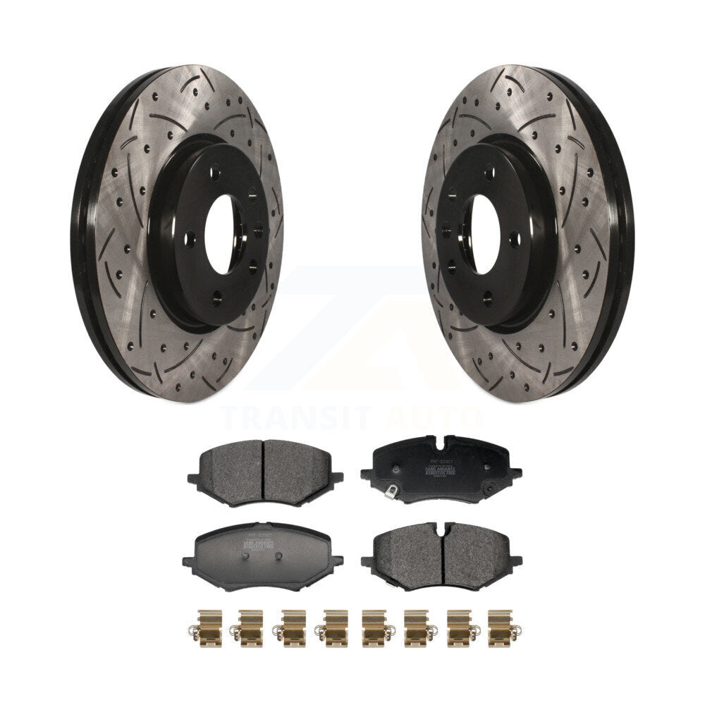 Kit de plaquettes semi-métalliques de Rotors de frein de fente de forage avant pour Chevrolet Trailblazer G