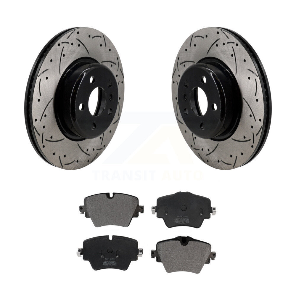 Kit de plaquettes de frein semi-métalliques pour rotors de frein à fente avant, pour BMW X3 330i xDrive X4 Z