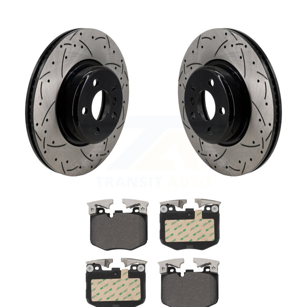 Kit de plaquettes semi-métalliques pour Rotor de frein à disque, fente de perçage pour manteau avant, pour Toyota GR Supr