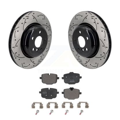 Kit de plaquettes semi-métalliques de Rotor de frein à fente arrière percée, pour BMW X5 X7 540i xDrive X