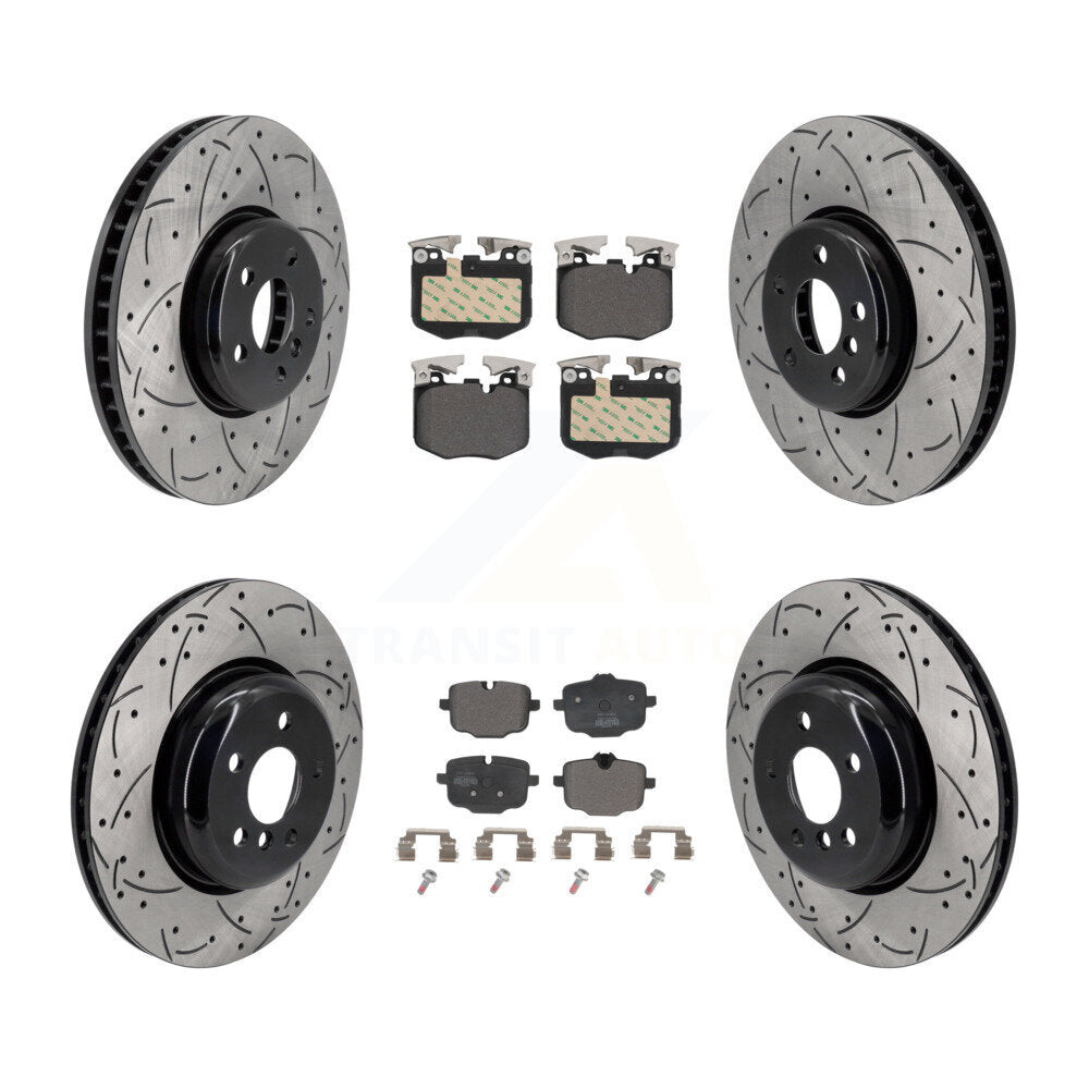 Kit de plaquettes semi-métalliques de Rotor de frein avant et arrière (6 pièces) pour BMW 530e xDrive 640i Gra