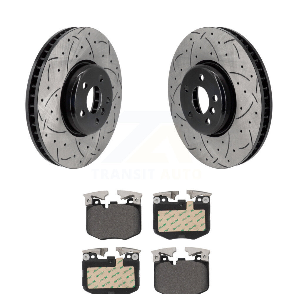 Kit de plaquettes semi-métalliques de Rotor de frein à fente percée avant, pour BMW 330i xDrive 530i G