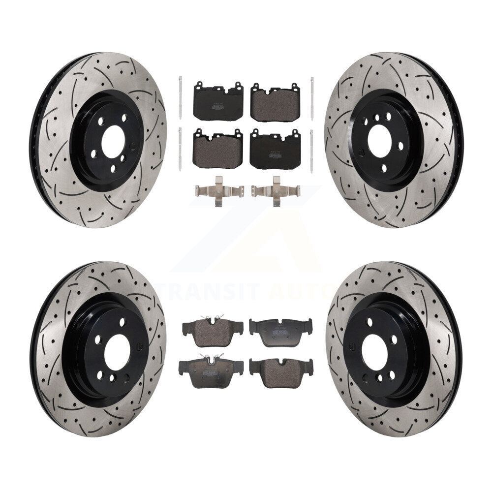 Kit de rotor de frein à disque avant et arrière et plaquettes semi-métalliques (6 pièces) pour BMW X2 Mini Coope