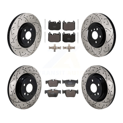 Kit de rotor de frein à disque avant et arrière et plaquettes semi-métalliques (6 pièces) pour BMW X2 Mini Coope