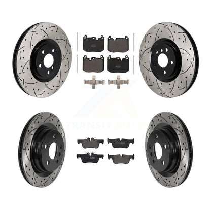 Kit de rotors de frein avant et arrière et plaquettes semi-métalliques (6 pièces) pour Mini Cooper Countryma