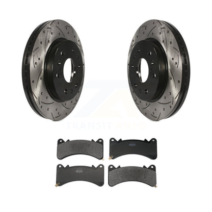 Kit de plaquettes semi-métalliques de Rotor de frein de fente de forage avant pour GMC Sierra 1500 Chevrole