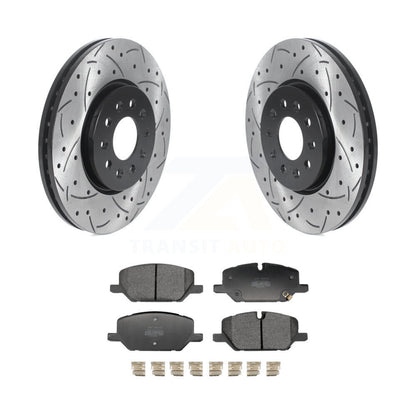 Rotor de frein à fente percée avant et Kit de plaquettes semi-métalliques pour Chevrolet Equinox GM