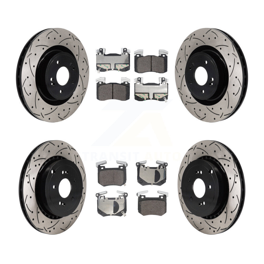 Kit de plaquettes de frein semi-métalliques pour Rotors de frein avant et arrière, pour Kia Stinger Genesi