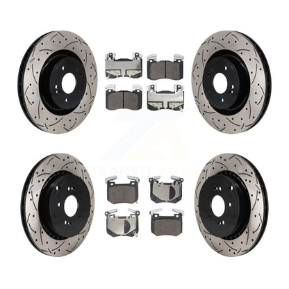 Kit de plaquettes de frein semi-métalliques pour Rotors de frein avant et arrière, pour Kia Stinger Genesi