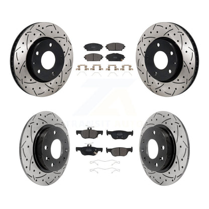 Kit de plaquettes de frein semi-métalliques pour rotors de frein avant et arrière, pour Mazda 3 Sport FW