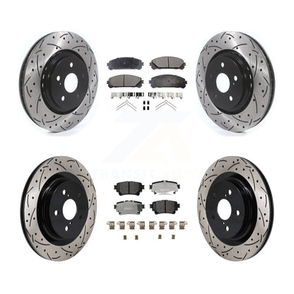 Kit de plaquettes semi-métalliques de Rotor de frein à fente avant et arrière, pour Lexus NX350h NX35