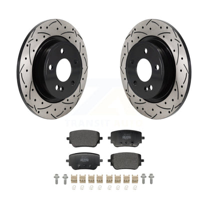 Kit de plaquettes de frein à disque semi-métalliques avec fentes percées arrière, pour Mercedes-Benz A22