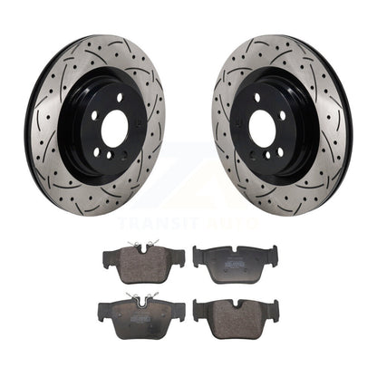 Kit de plaquettes semi-métalliques de Rotor de frein de fente de forage arrière pour Mini Cooper Countryman BM