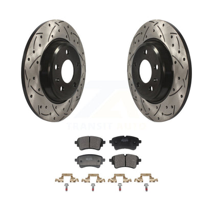 Kit de plaquettes de frein à disque semi-métalliques avec fentes percées arrière pour Audi A4 Quattro A