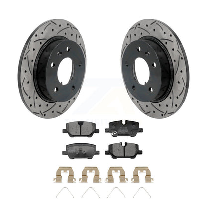 Kit de plaquettes semi-métalliques de Rotor de frein à fente arrière percée pour Chevrolet Trailblazer G