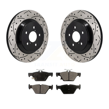 Kit de plaquettes semi-métalliques pour Rotor de frein à disque, fente de perçage pour manteau arrière, pour Subaru Crosstre