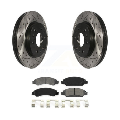 Kit de plaquettes semi-métalliques de Rotor de frein de fente de forage avant pour GMC Sierra 1500 Chevrole