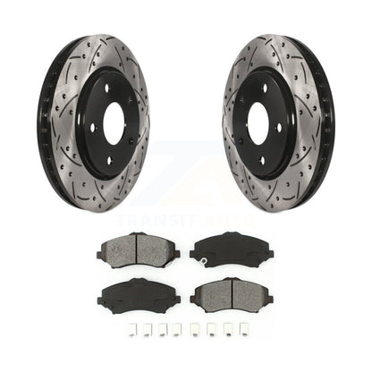 Rotors de frein à fente avant, Kit de plaquettes semi-métalliques pour remorquage Dodge Grand Caravan