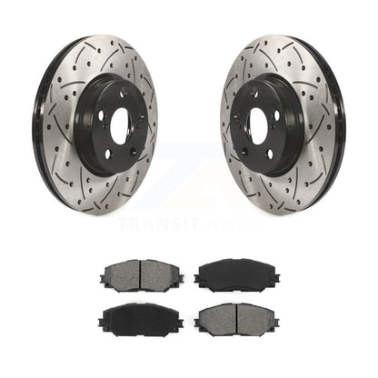 Rotors de frein à fente avant, Kit de plaquettes semi-métalliques pour Toyota Corolla Matrix x