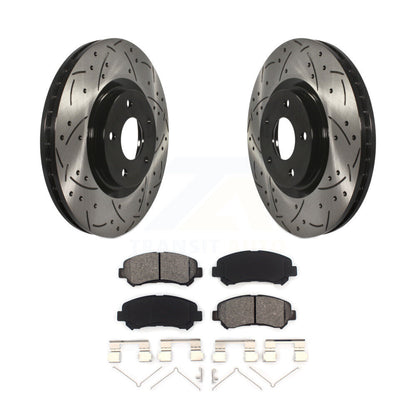 Kit de plaquettes semi-métalliques de Rotor de frein à disque à fente avant percée pour Nissan Sentra Juk